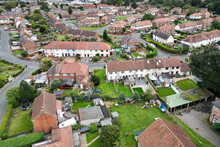Aerial View Of Housing Estate, Ripon North Yorkshire 