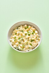 Wall Mural - Egg salad with green onion