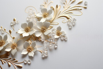 Poster - A close-up view of a bunch of flowers arranged on a table. This image can be used to add a touch of beauty and nature to various projects.