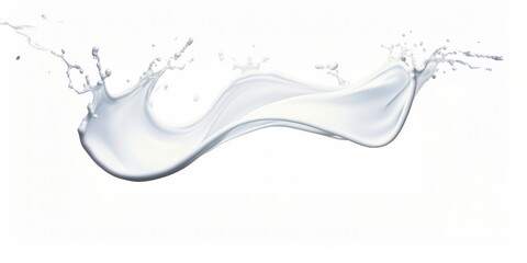A Depiction Of A Milk Wave Swirl Splash Offered As A Cutout On A Background