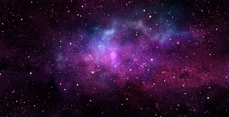 Wall Mural - vector cosmic illustration. beautiful colorful space background. watercolor cosmos