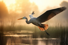 Wings Of Freedom: Heron Soaring
