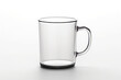 Glass mug or glass isolated on white background.generative ai
