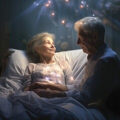 National Home Care and Hospice Month concept. Palliative support.