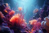 Fototapeta Fototapety do akwarium - coral reef in sea, Generative AI