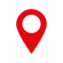 Fototapete - Location red pin. Vector illustration. EPS 10.