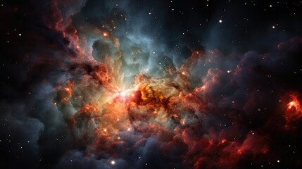 Wall Mural - colorful space galaxy cloud nebula. stary night cosmos. universe science astronomy. big bang explosi