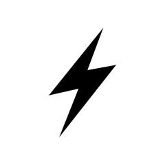 Thunderstorm vector icon. Lightning weather simple sign illustration, flat sign for mobile concept and web design..eps