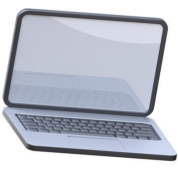 3d icon Laptop, 3d illustration, 3d element, 3d rendering.