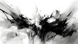 © Naige - brush paint and drawing graphics. ink set the texture. abstract line splatter isolated. isolated grunge splash artistic. black and white abstract texture background