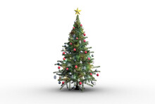 Digital Png Illustration Of Christmas Tree On Transparent Background