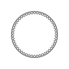 circle frame with line style 2