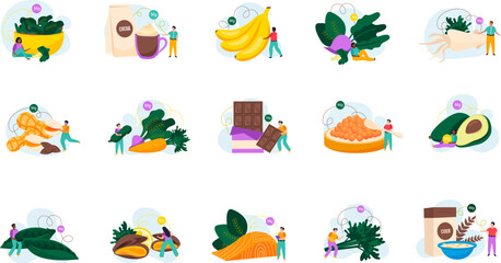 Sticker - Magnesium Foods Set