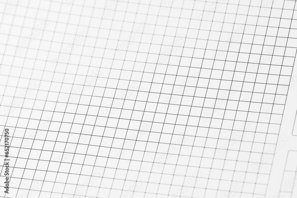 Graph paper checkered texture on an angle with a pattern of gray ...