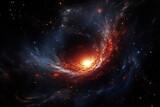 Fototapeta  - image of a black hole at the center of the milky way