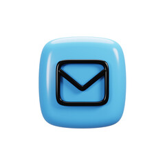 Fototapete - Message icon on 3d rendering. User interface icon concept