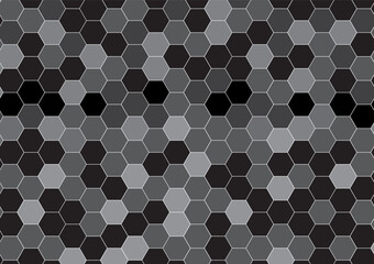Aufkleber - Abstract black texture background hexagon. Seamless pattern of the hexagonal netting. Vector illustration.	
