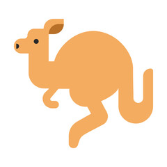 Wall Mural - Kangaroo - Vector Emoji
