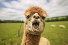 Funny_alpaca_showing_tongue_on_green_field_o_