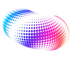 Aufkleber - abstract background with halftone
