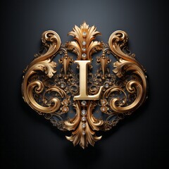 Sticker - Luxury logo detailed with a double capital 