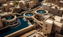 Ancient City Water Irrigation, Generative Ai