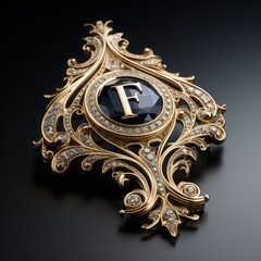 Sticker - Luxury logo detailed with a double capital 