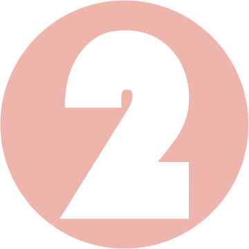 Number 2 Svg Vector Round Circle