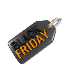 Poster - Black friday price tag icon on 3d rendering. Black friday discount concept