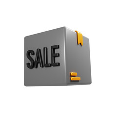 Poster - Shopping delivery icon concept. 3d rendering online shopping delivery icon