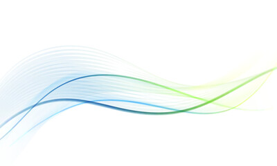 Poster - abstract colored dynamic waves.