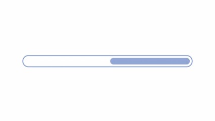 Poster - Lessening progress bar 2D loading animation. Reduce horizontal loading bar animated cartoon preloader, flat ui element 4K video loader motion graphic. Narrowing download, upload progress indicator gif