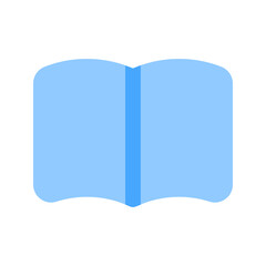 Poster - open book flat icon