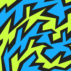 Poster - Abstract background with geometric sharp and spike line pattern