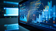 © CanvasPixelDreams - Explore the precision of data analytics in this photograph featuring a close-up of a computer screen displaying detailed data points and statistical models.