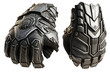 Steel gloves armor set of views scifi style isolated illustration generative AI