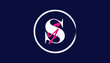 combined alphabet letter sg, gs logo design