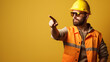 construction worker pointing finger
