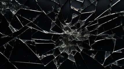 broken glass shards background.