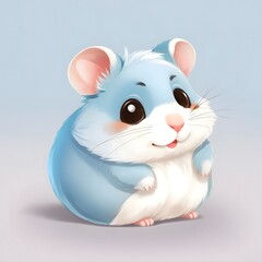 Hamster illustration AI Generative