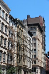 Wall Mural - SoHo neighborhood in New York. Old architecture of Broome Street.