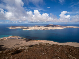 Sticker - La Graciosa island near Lanzarote in Spain