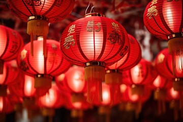 Poster - Chinese lanterns during new year festival