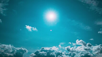 Wall Mural - Gently Cloud Sky Blue Moving In Blue Sky Abstract Cloud. From Day To Dusk Transition Timelapse. Abstract Light Blue Color. Natural Background Sky. Cloud Formation. Transition To Sunset Sky.