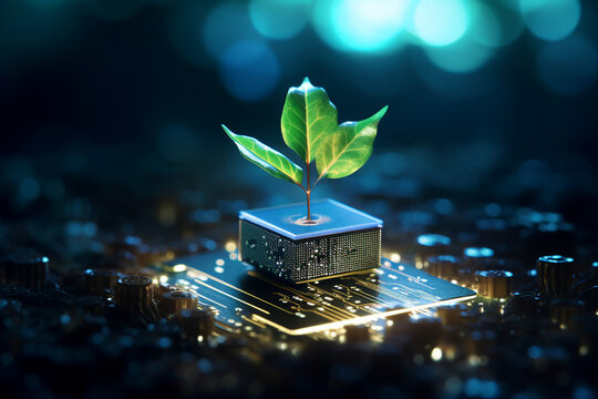 picture generative ai concept saving of ecology technology science for the development of sustainabi