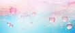 carbonated fresh water isolated pastel background Copy space
