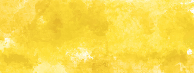 Poster - Abstract bright texture of yellow paint background. Yellow paint background, beautiful watercolor background for your design. Vector EPS 10