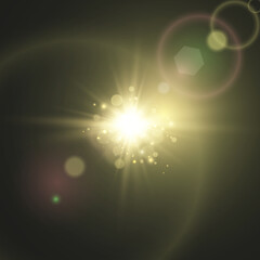 Wall Mural - 	
Vector transparent sunlight special lens flare light effect. Bright beautiful star. Light from the rays.	
