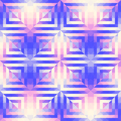 Poster - Geometric seamless abstract pattern in low poly style. Small squares regular pattern. Seamless gradient