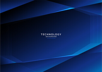 Abstract line gradient dark blue background high tech. Concept technology, futuristic, Ai, design, business, online, financial, presentation, banner, advert, brochure, cover